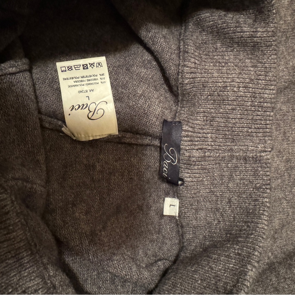 Sundance Baci Mina Sweat Pants Wide Leg Lounge Comfy Pull-on Gray Size L - Picture 9 of 9
